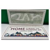 43 - NEW WMC 2 PIECES FRAMED WALL DECOR (D101)