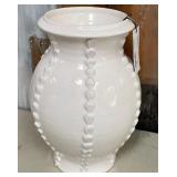 43 - NEW WMC WHITE CERAMIC VASE 13.5"T (F60)