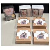 43 - NEW WMC KEYCHAIN, VASES, COASTER SETS (G23)