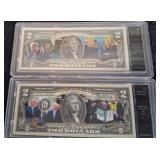 316 - TRUMP TWO DOLLAR BILL SET (A3)