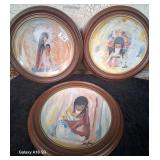 316 - DE GRAZIA FRAMED ART PLATES (N51)