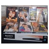 316 - SONY DVD PLAYER WITH MOVIES (N48)