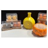 43 - NEW WMC FALL TEALIGHTS, VASE & PUMPKIN POT