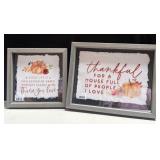 43 - NEW WMC 2 PIECES THANKSGIVING WALL DECOR (G48