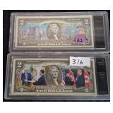 316 - TRUMP AND STATEHOOD $2 BILLS (A2)