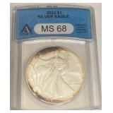 U - 2002 SILVER EAGLE MS-68