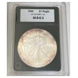 U - 1999 SILVER EAGLE MS-63