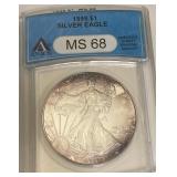 U - 1999 SILVER EAGLE MS-68