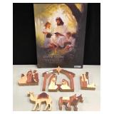 43 - NEW WMC WOOD NATIVITY & WALL ART (G108)