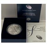 U - 2017 SILVER EAGLE UNC