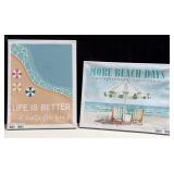 43 - NEW WMC 2 PIECES BEACH ART 17X13" (G59)