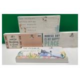 43 - NEW WMC 4 PIECES WALL DECOR (G33)