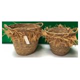 43 - NEW WMC LOT OF 2 INDABA BASKETS (A95)