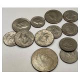 U - BAG OF WORN SILVER COIN $9.25 FACE VALUE