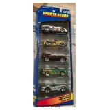 W - MATTEL WHEELS SPORTS STARS CARS SET (R235)