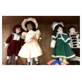 W - LOT OF 4 COLLECTIBLE DOLLS (R146)