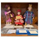W - ASHTON-DRAKE 3 WISE MEN DOLLS (D159)