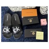W - CK SANDALS ,DESIGNER BOXES