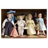W - LOT OF COLLECTIBLE DOLLS (R147)