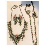 W - COSTUME JEWELRY NECKLACES & EARRINGS (J47)