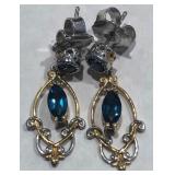 W - STERLING PALLADIUM FINE EARRINGS