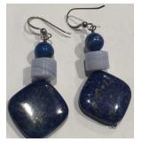 W - STERLING .925 & LAPIS EARRINGS