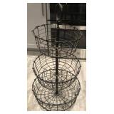 W - 3-TIER WIRE BASKET STAND (A14)