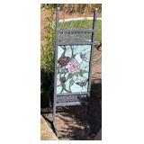 W - FREE-STANDING STAINED GLASS ART PANEL (Y10)