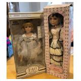 W - LOT OF 2 COLLECTIBLE DOLLS (R145)