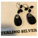 W - PAIR OF STERLING SILVER EARRINGS (J147)