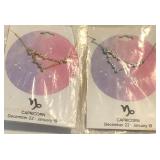 W - 2 PIECES COSTUME JEWELRY NECKLACES (J38)