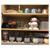 W - MIXED LOT OF GLASSWARE, MUGS & MORE (A75)