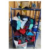 W - STORAGE SHELVING UNIT W/ CONTENTS (G33)