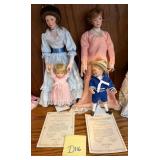 W - LOVING STEPS & EXPECTANT MOMENTS DOLLS W/ COAS