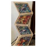 W - COLORFUL HAND-PAINTED CERAMIC DRAWER SET