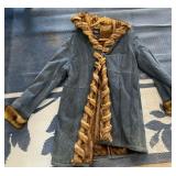 W - DENNIS BASSO LEATHER JACKET SIZE L (G27)