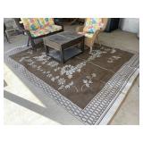 W - PATIO SEATING W/ AREA RUG 105X134" (Y6)