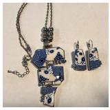 W - NECKLACE & EARRINGS SET (J150)