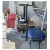 W - BBQ, FOLDING CHAIRS, SMALL TABLES (Y2)