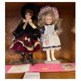 W - FRANKLIN MINT & PARADISE GALLERIES DOLLS (D157