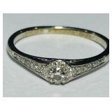 10KT WHITE GOLD DIAMOND RING 1.38GRS