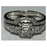 14KT WHITE GOLD DIAMOND RING 5.43GRS