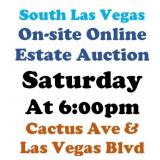 WELCOME TO OUR SAT. @6pm ONLINE PUBLIC AUCTION