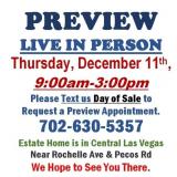 PREVIEW LIVE IN PERSON - Thursday, December 11th