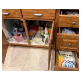 E - EVERYTHING IN THE CABINET & THREE DRAWERS (K9)
