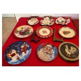 E - LOT OF VINTAGE COLLECTIBLE CHRISTMAS PLATES