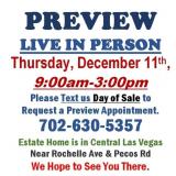 PREVIEW LIVE IN PERSON - Thursday, December 11th