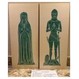 E - HENRY & MARGARET DE PARIS BLACK RUBBINGS