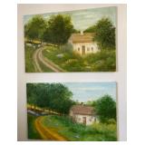 W - TWO PIECES OF ORIGINAL ARTWORK 20X30"EA