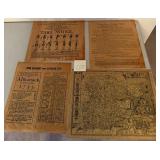 E - FOUR PIECES COLLECTIBLE PRINTS (L220)